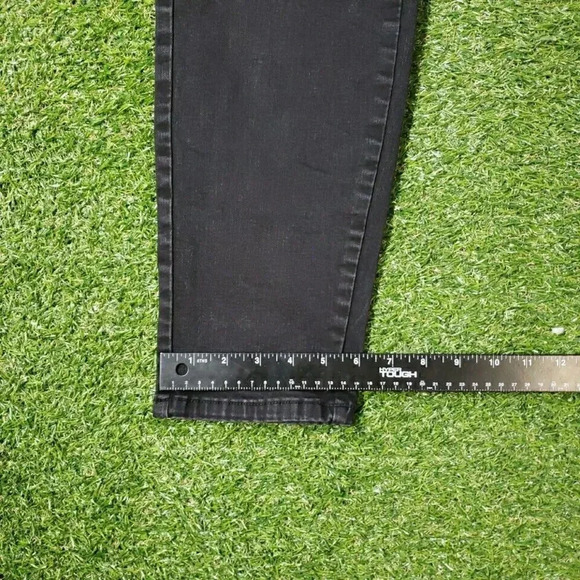 Womens Maurices Jeans 18 Short Black Straight Leg Mid Rise Regular Fit Pants - Picture 9 of 9